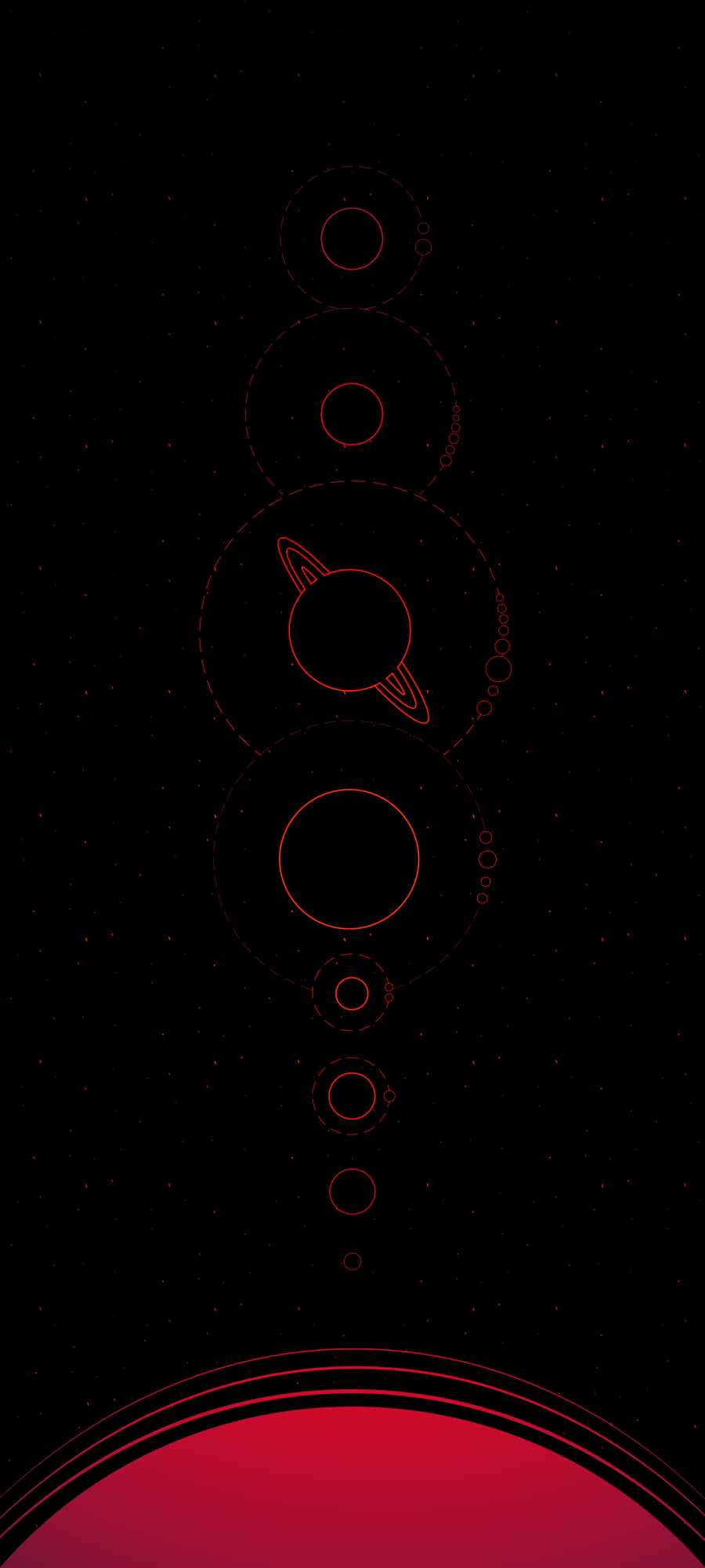 Solar System Minimal IPhone 13 Wallpaper  IPhone Wallpapers