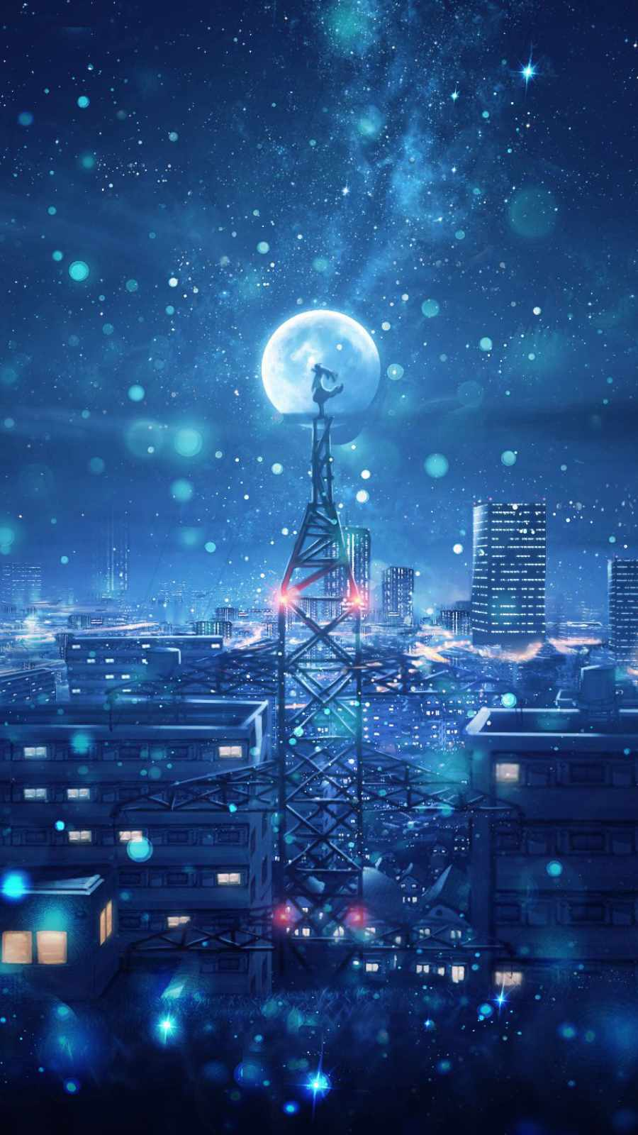 Anime City Phone Wallpapers  Top Free Anime City Phone Backgrounds   WallpaperAccess
