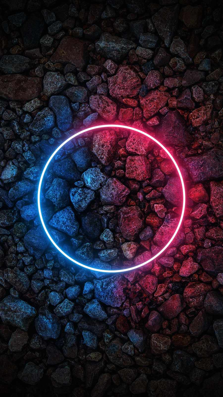 Neon Circle Amd Stones IPhone Wallpaper  IPhone Wallpapers