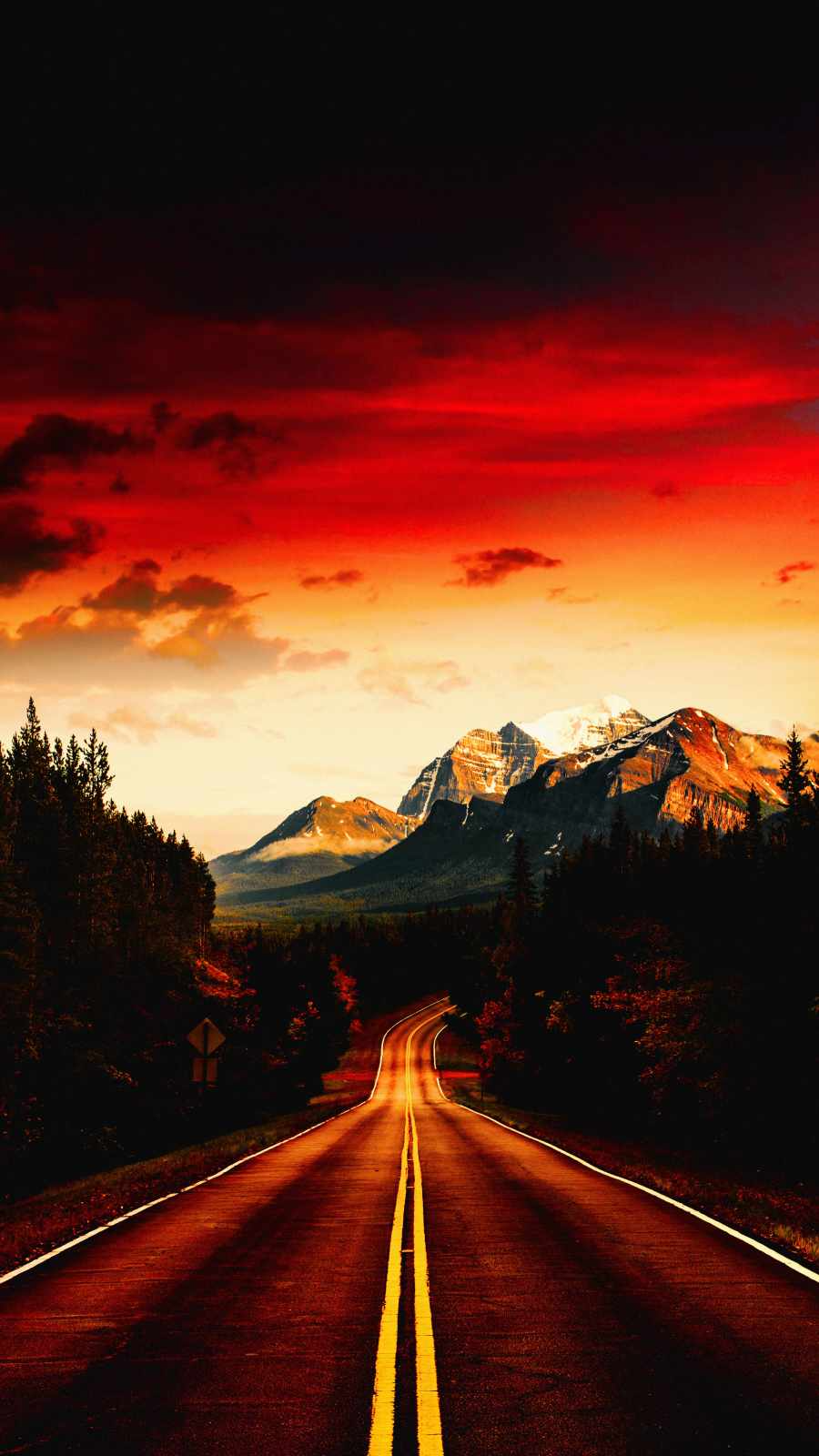 Sunset Sky Road IPhone Wallpaper  IPhone Wallpapers