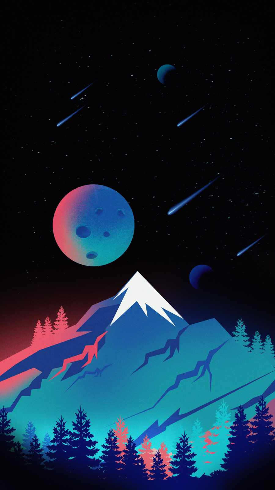 Meteor Falling Minimal IPhone Wallpaper  IPhone Wallpapers