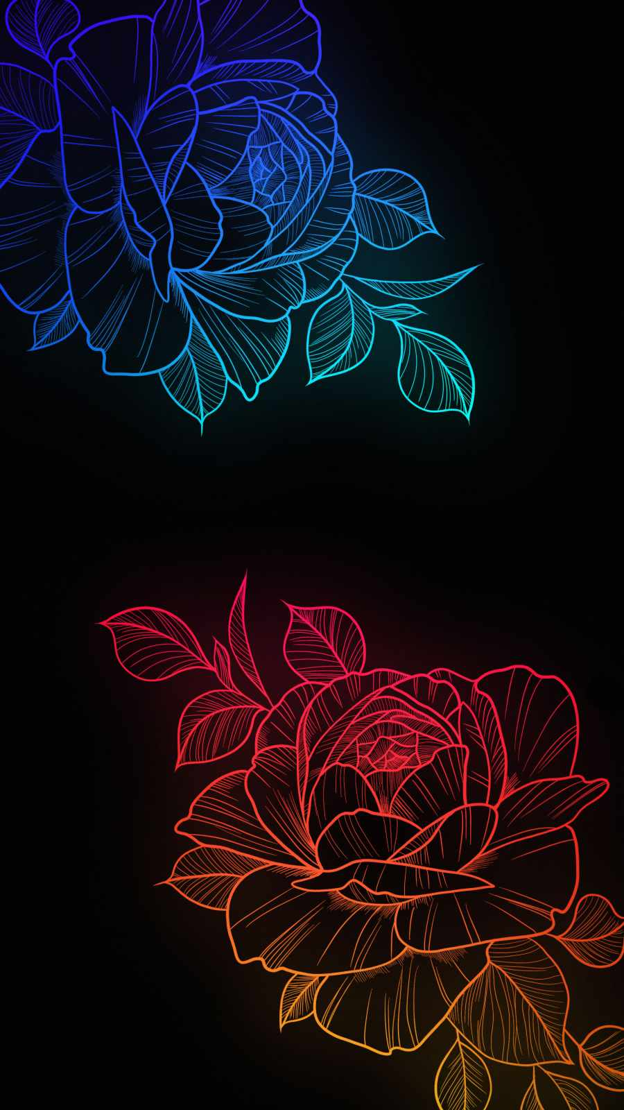 Amoled RGB Flowers IPhone Wallpaper  IPhone Wallpapers