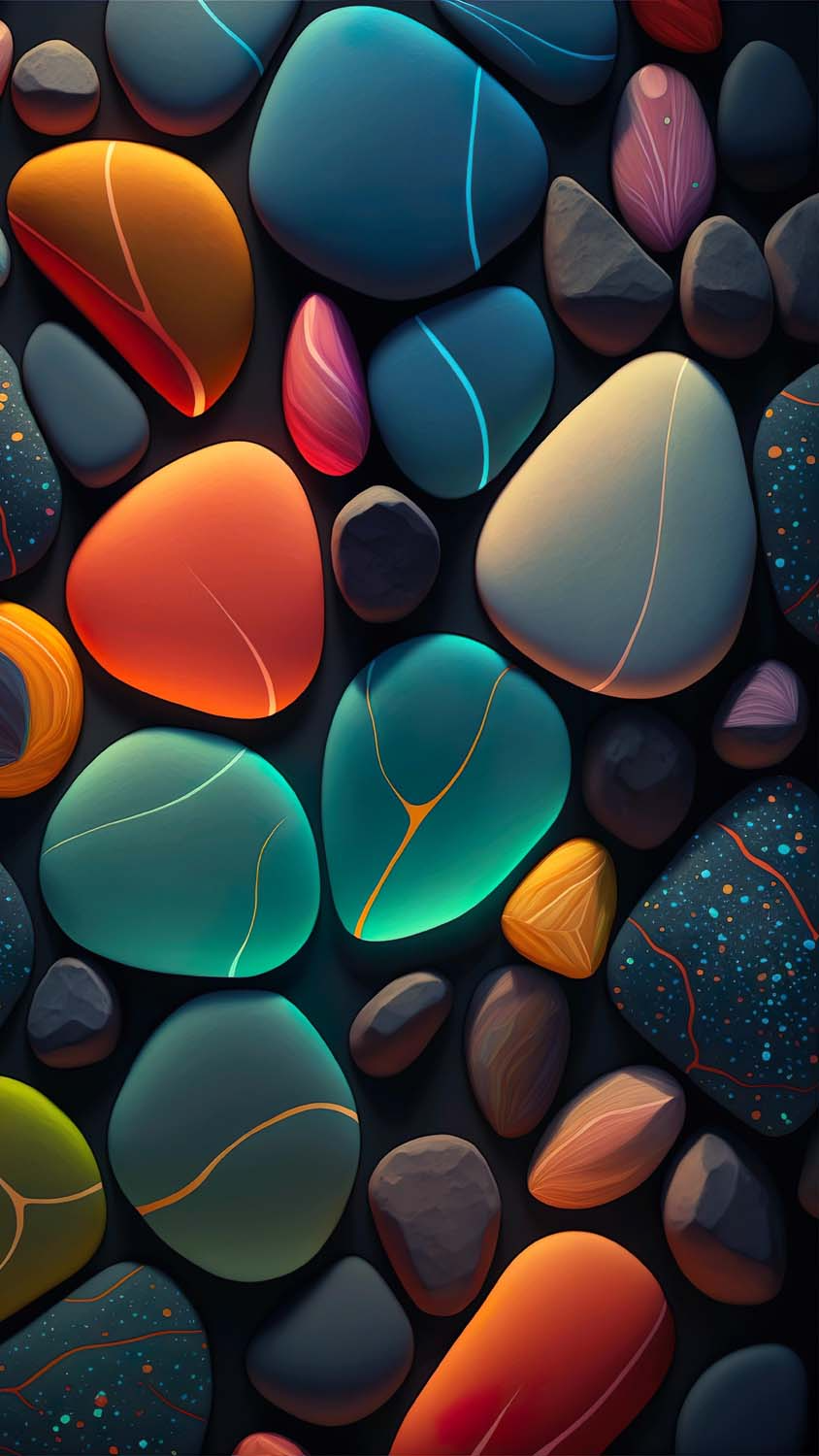 Colorful Stones Pebbles Wallpaper Download  MOONAZ