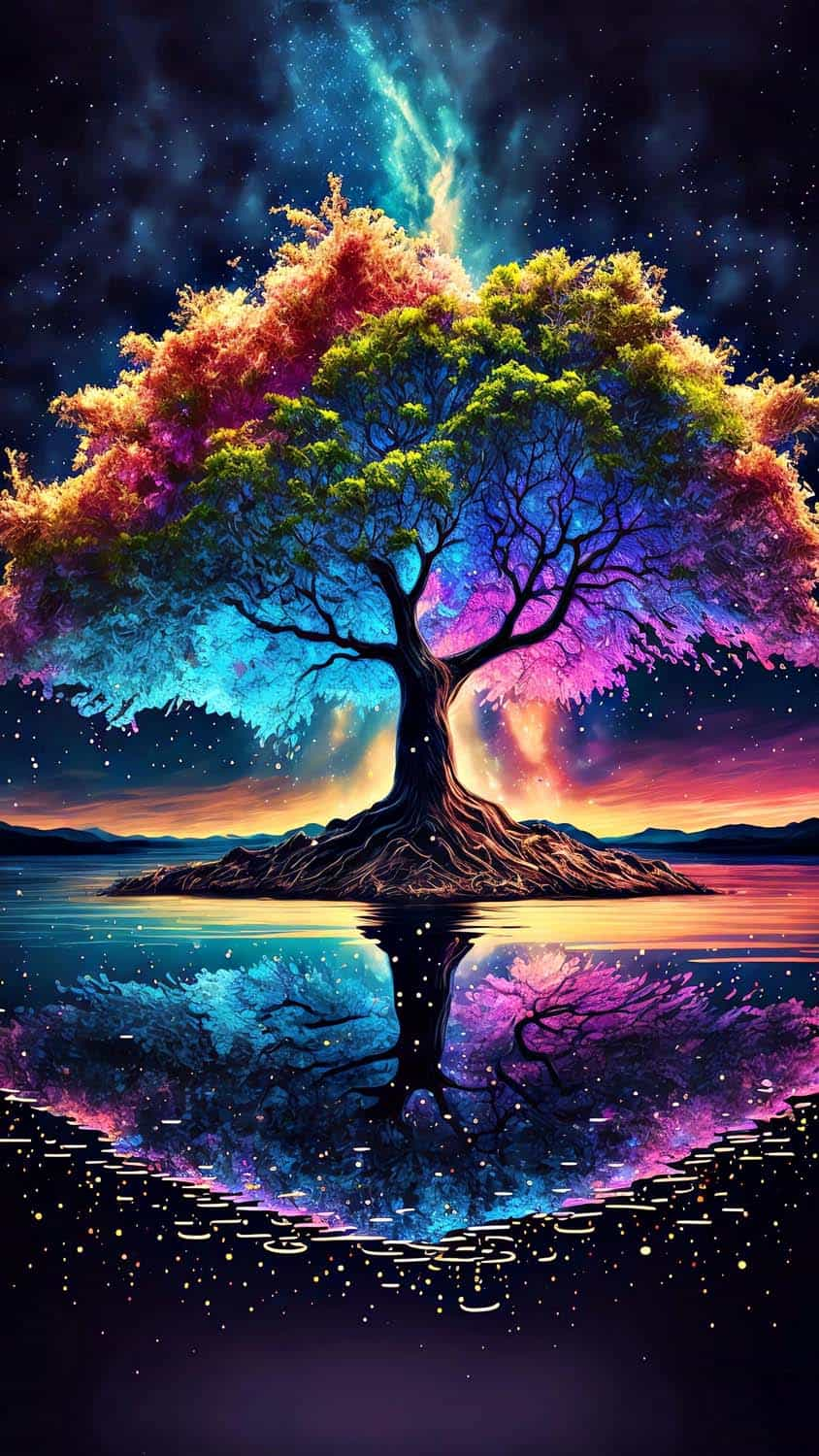 Tree Of Universe IPhone Wallpaper HD  IPhone Wallpapers