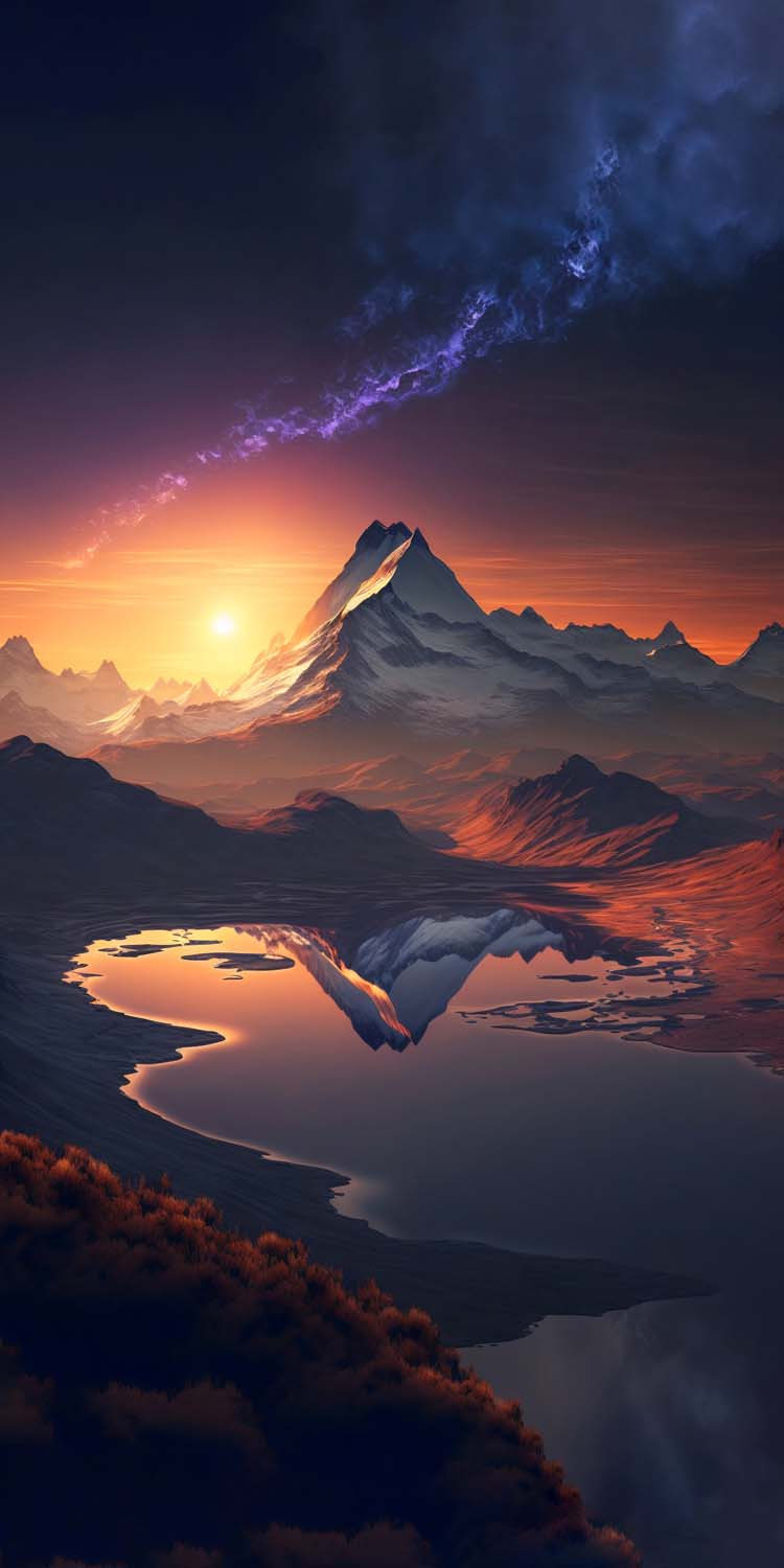 Mountain Reflection IPhone Wallpaper HD  IPhone Wallpapers