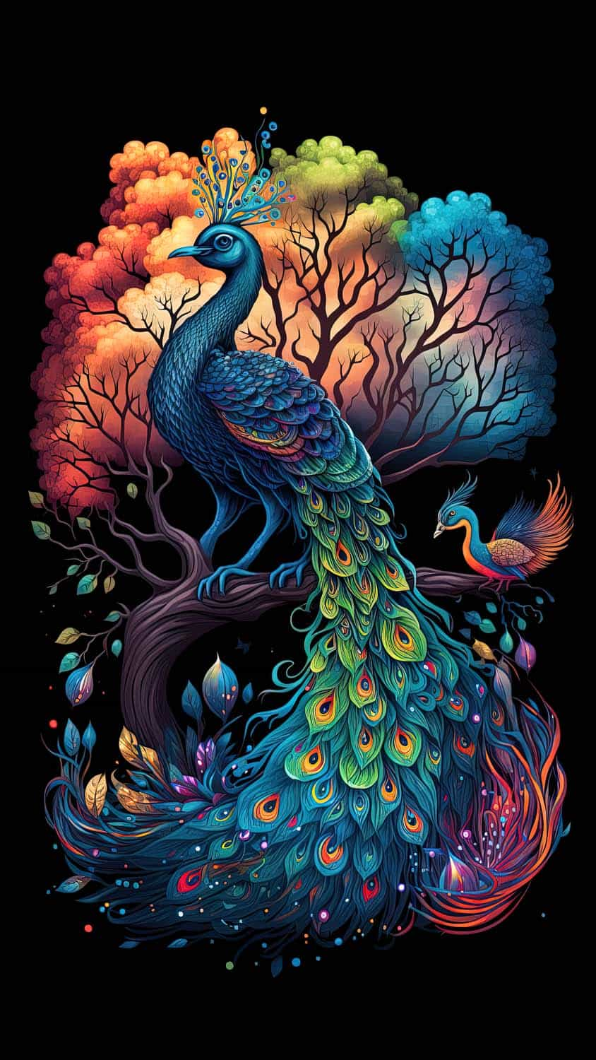 Peacock Art IPhone Wallpaper HD  IPhone Wallpapers