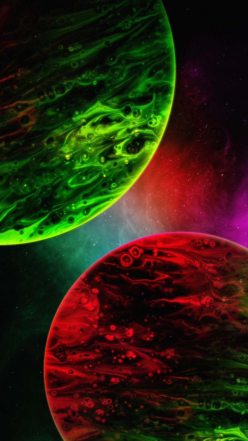 Strange Amoled Planets IPhone Wallpaper HD  IPhone Wallpapers