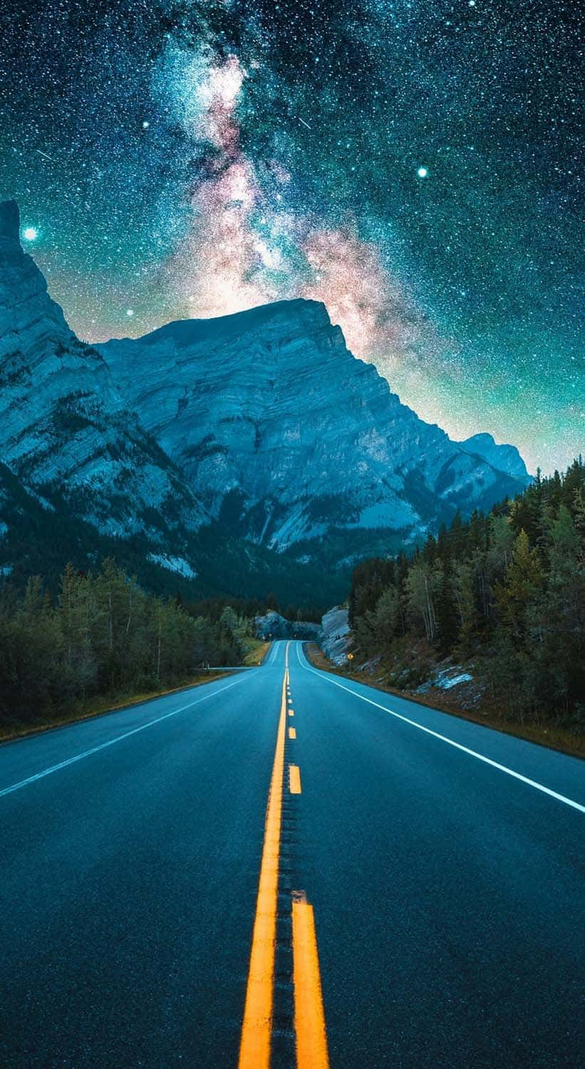 Starry Road IPhone Wallpaper HD  IPhone Wallpapers