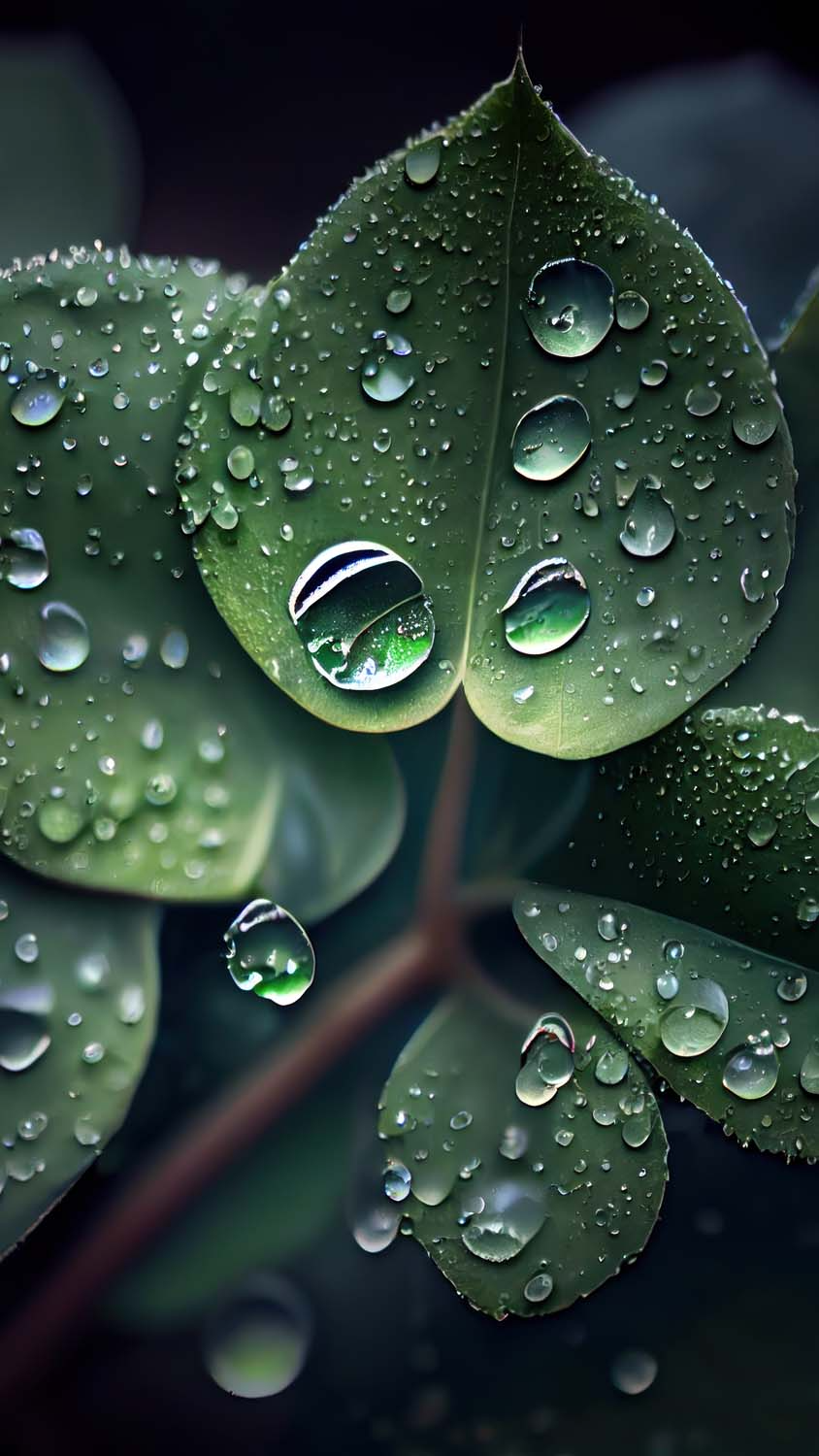 Water Drops On Leaves IPhone Wallpaper HD  IPhone Wallpapers