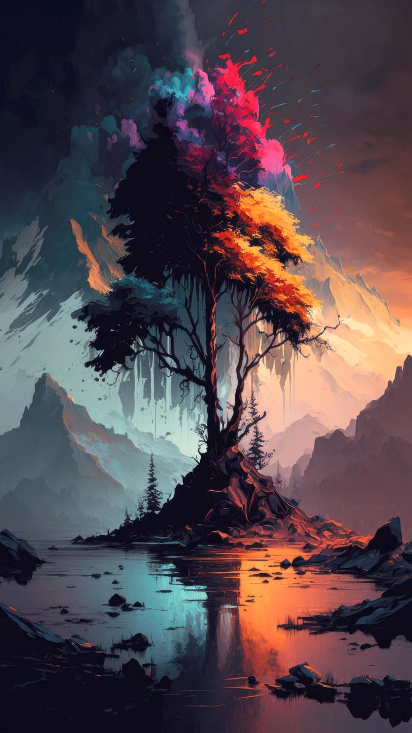 The Giant Tree Ai Art IPhone Wallpaper HD  IPhone Wallpapers