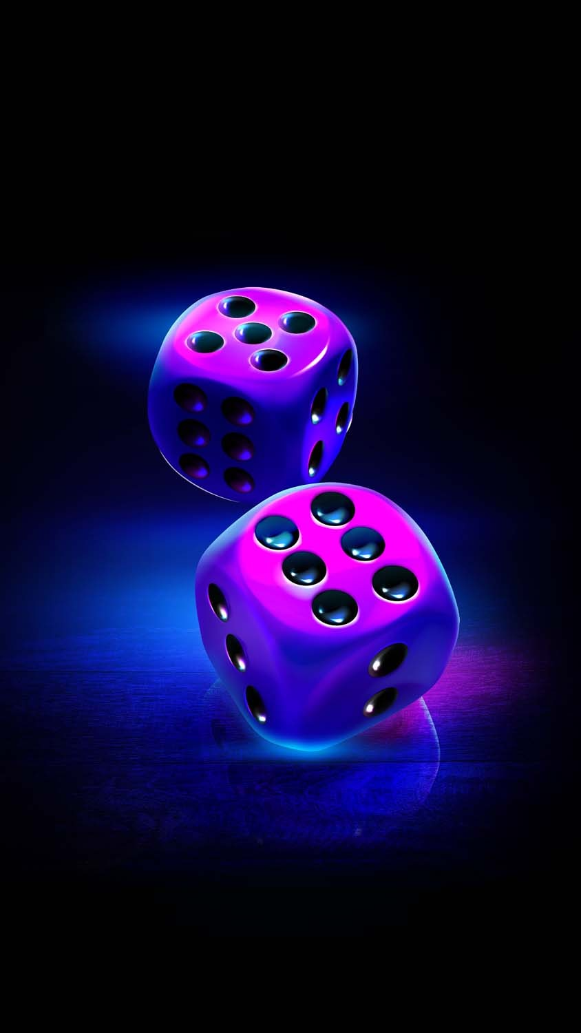 Abstract Dice Wallpaper by Mythic3D