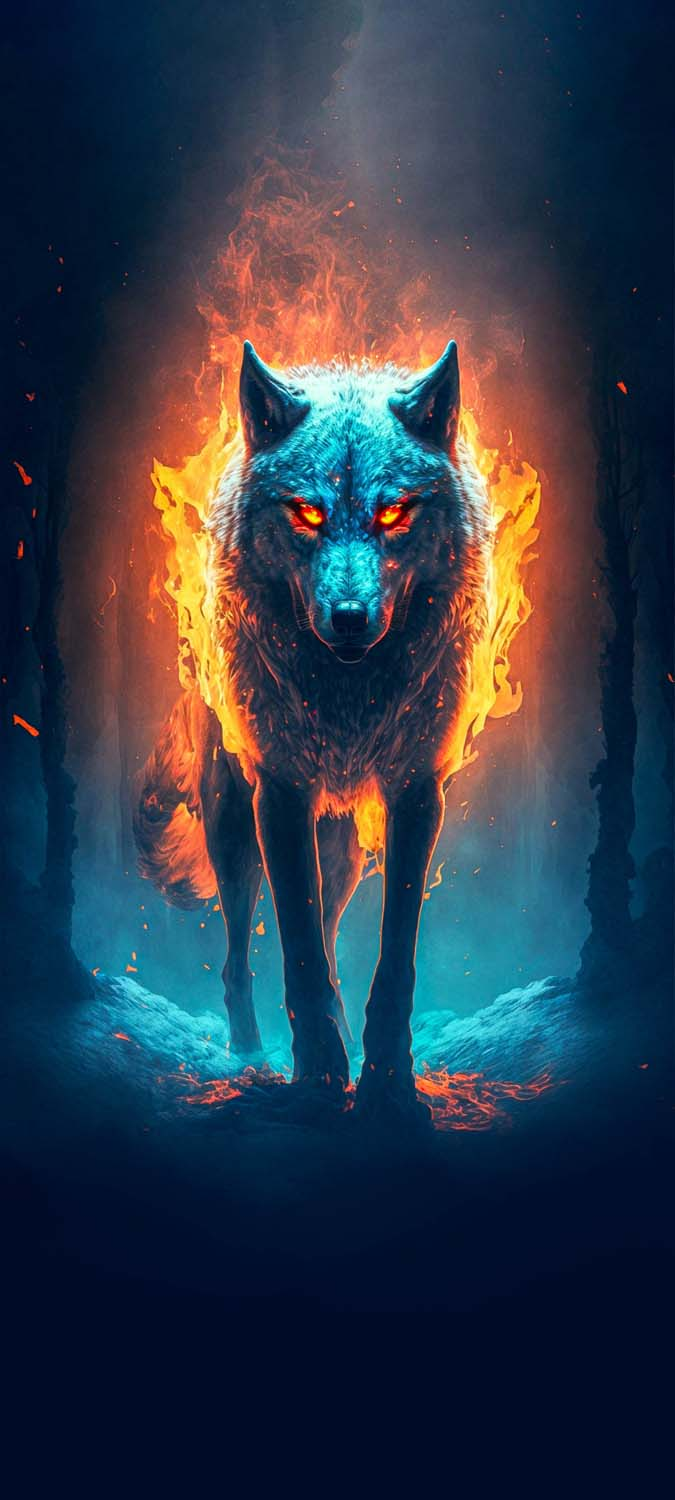 Fire Wolf IPhone Wallpaper HD  IPhone Wallpapers