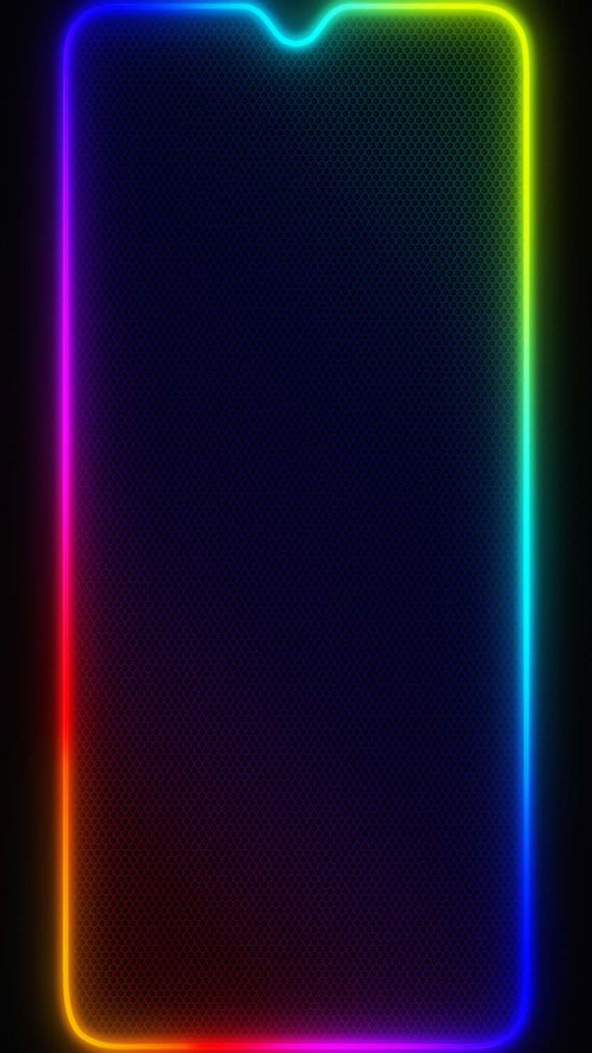 RGB Light Hex Frame Wallpaper HD  IPhone Wallpapers
