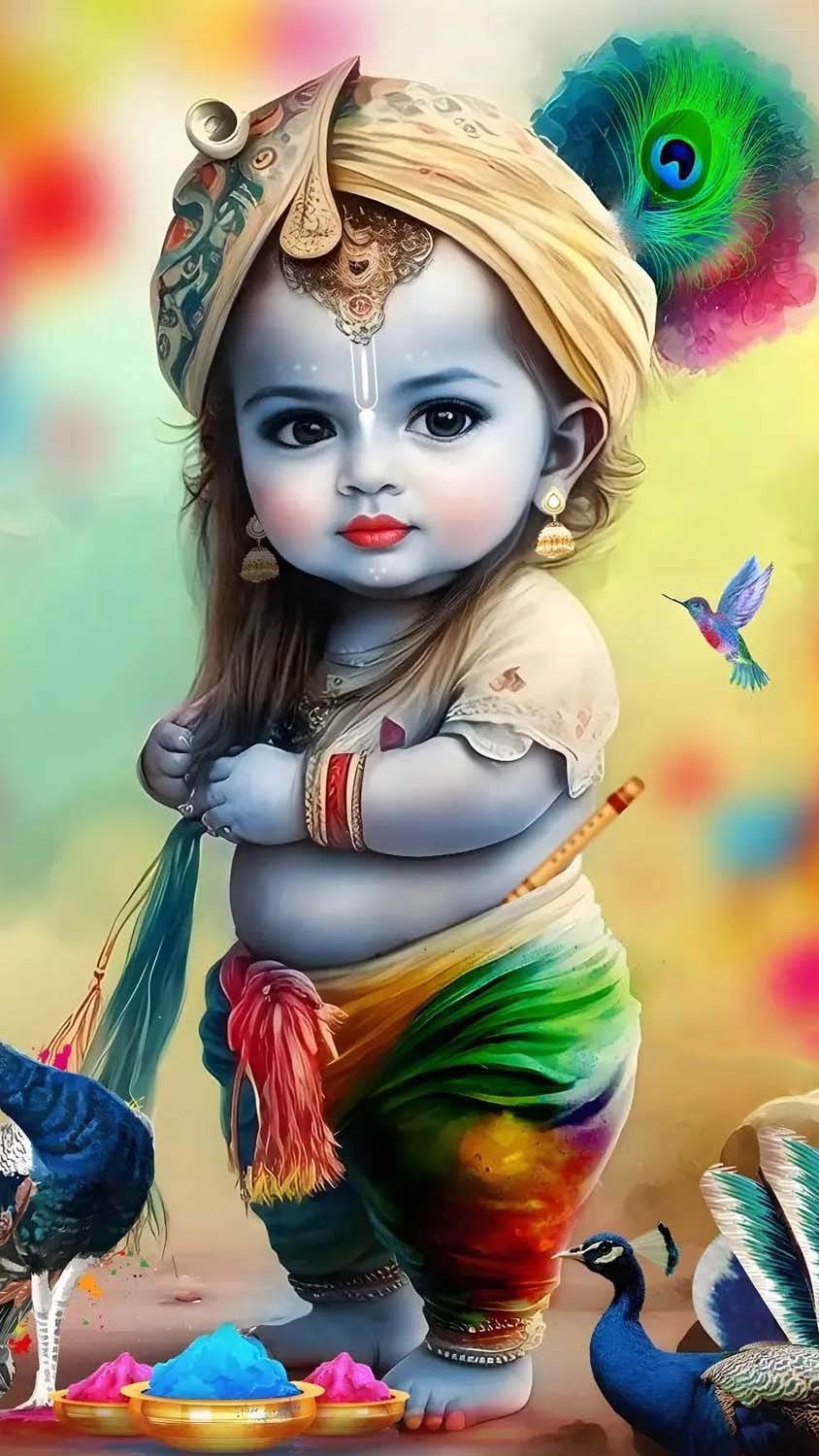 iPhone Shri Krishna HD Wallpaper