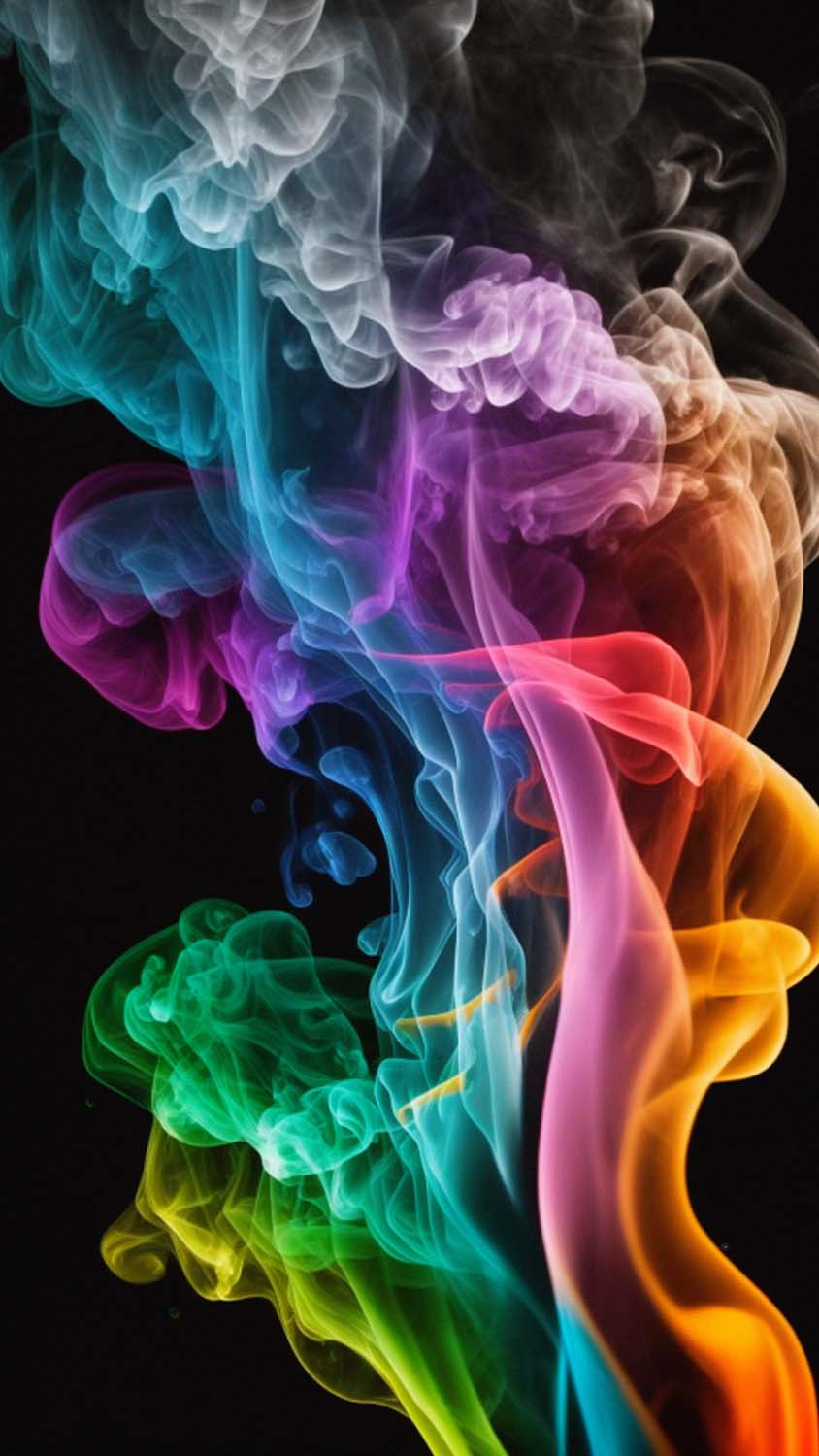 Premium Photo  Abstract colourful smoke realistic wallpaper background