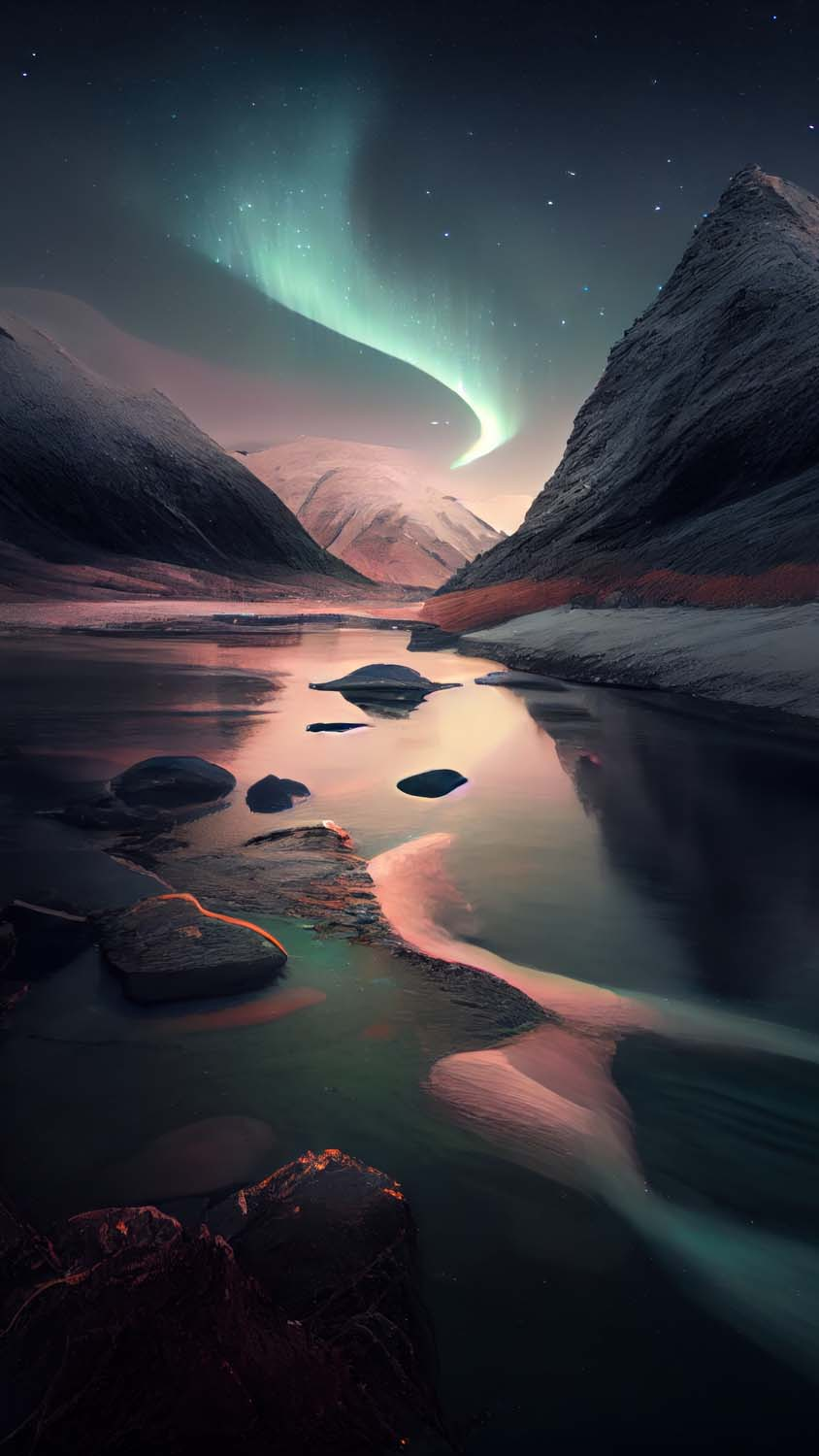 Water Reflection Northern Lights