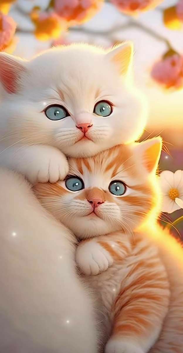 Cute cat Wallpaper Download | MOONAZ