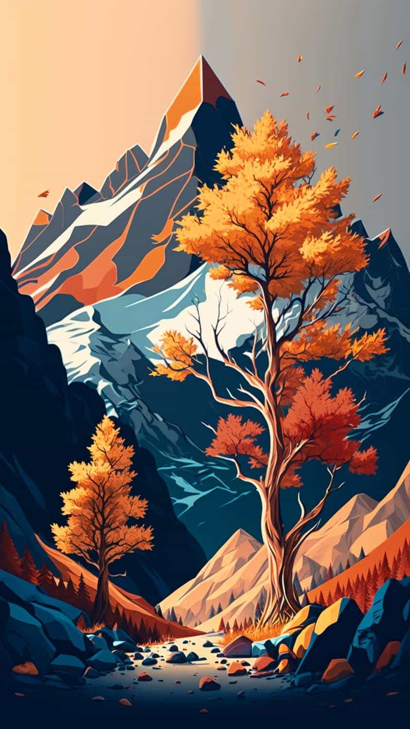 Mountains landscape phone wallpaper amoled hd 4k