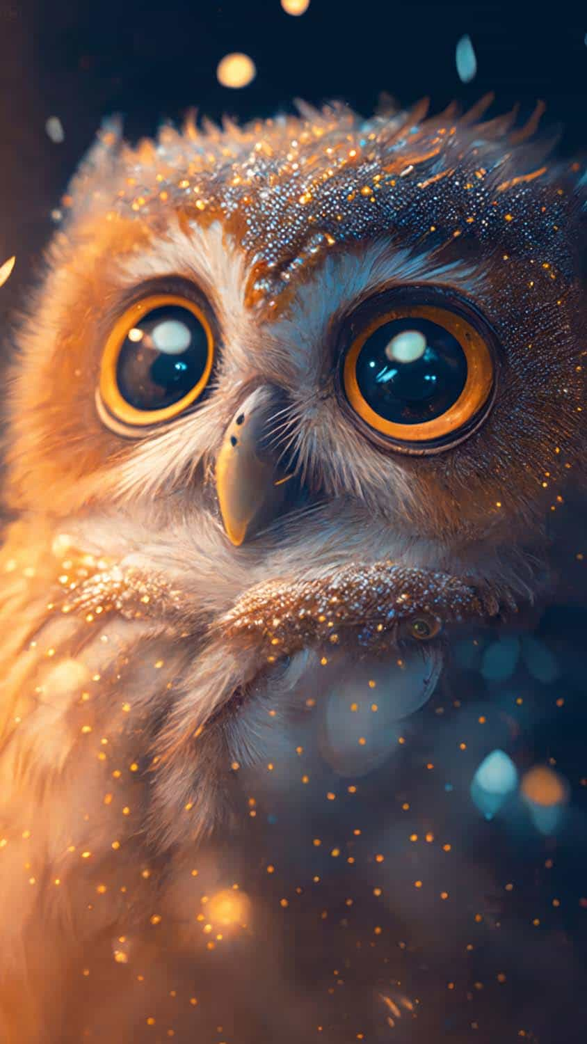 Baby Owl Cute Wallpaper Download | MOONAZ