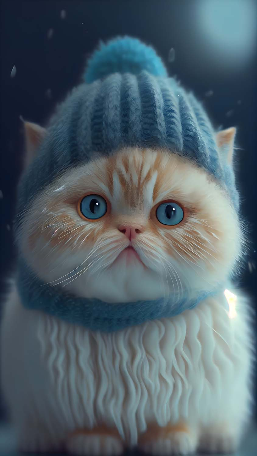 Cute Cat Winter