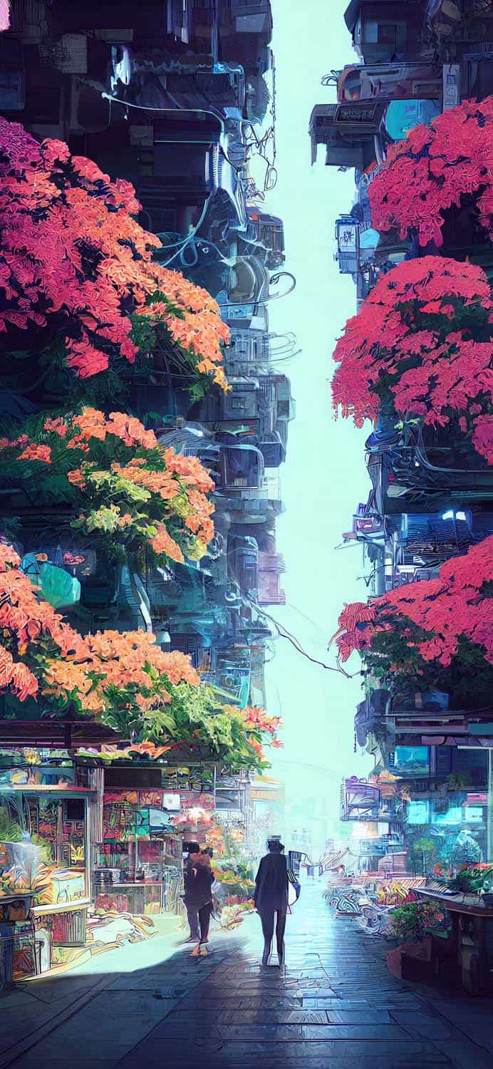 Anime City Phone Wallpapers  Top Free Anime City Phone Backgrounds   WallpaperAccess