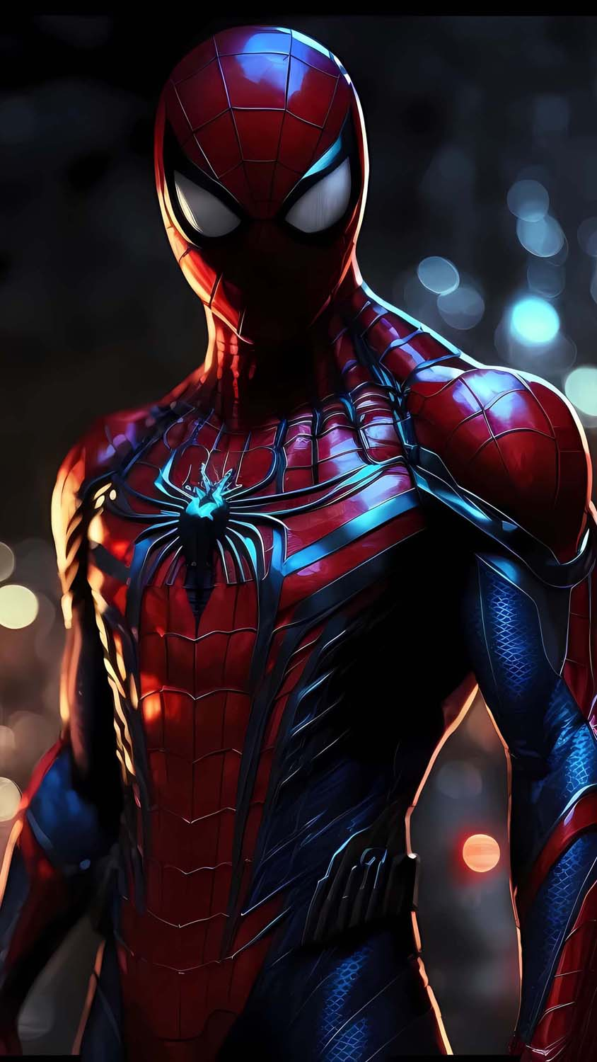 Spiderman Muscular Pose