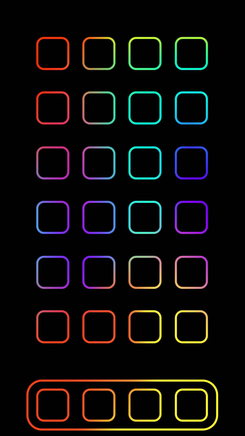 IOS App Drawer RGB