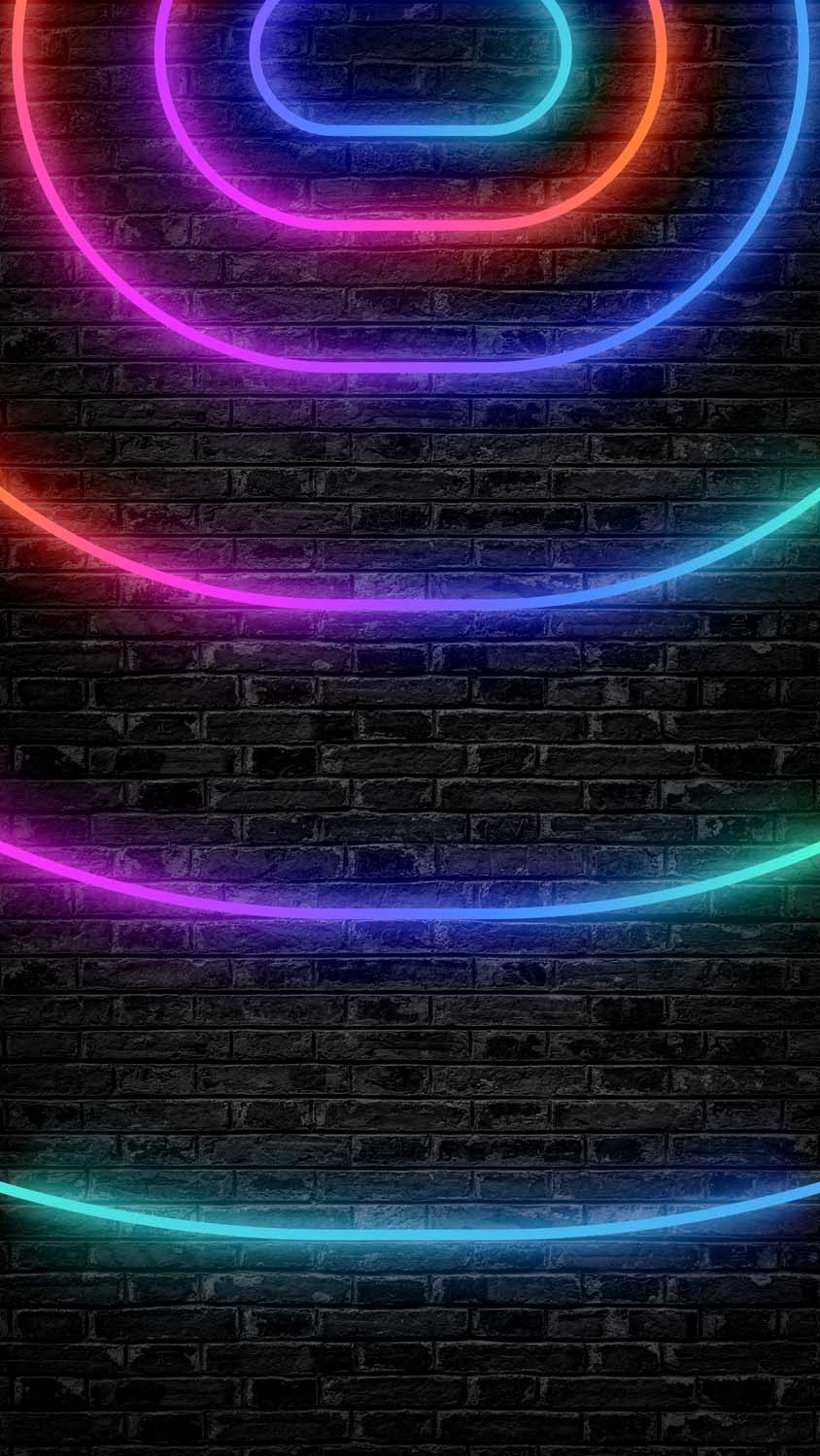 Neon Palms Black Wallpapers  Neon Aesthetic Wallpaper iPhone