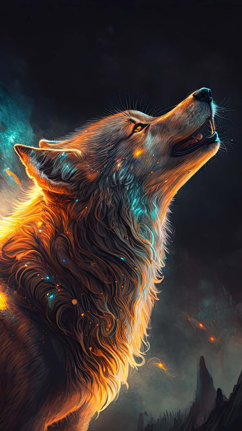 Fierywolf  AI Generated Artwork  NightCafe Creator