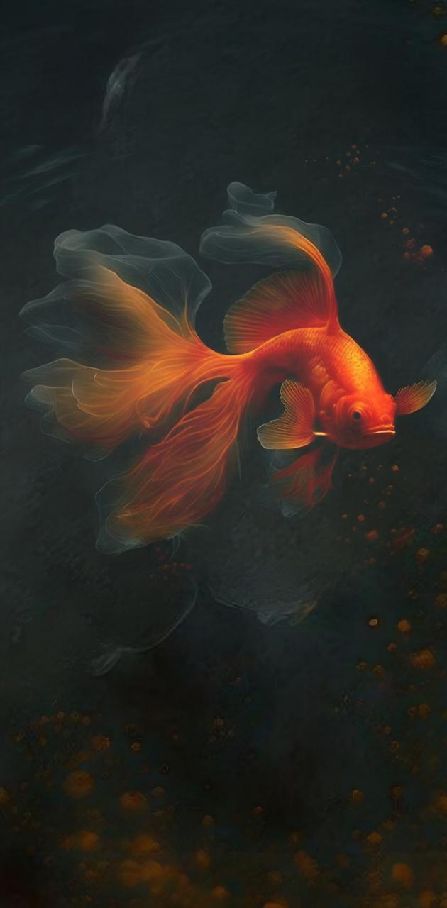 Goldfish Digital Art Underwater for Samsung Galaxy iPhone Wallpapers  Free Download