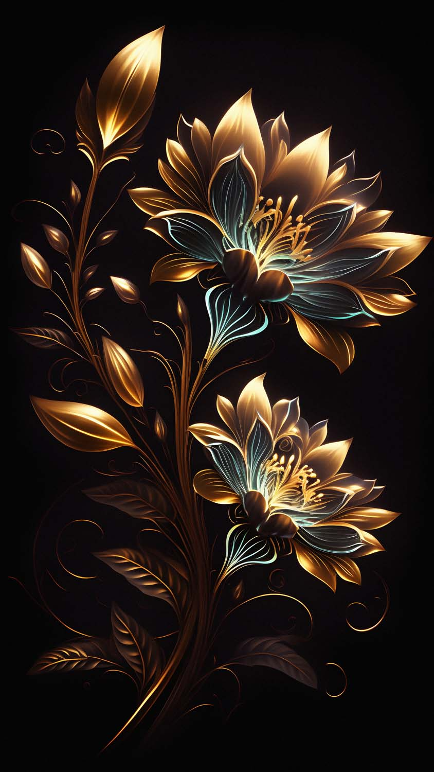 Golden Flowers