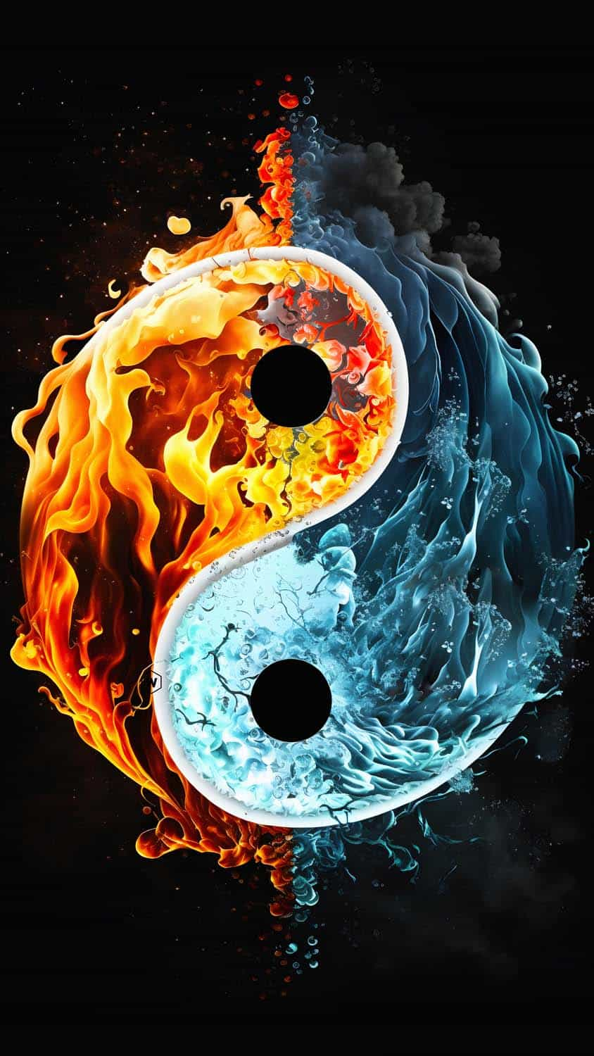 fire and ice wallpaper Stock Illustration  Adobe Stock