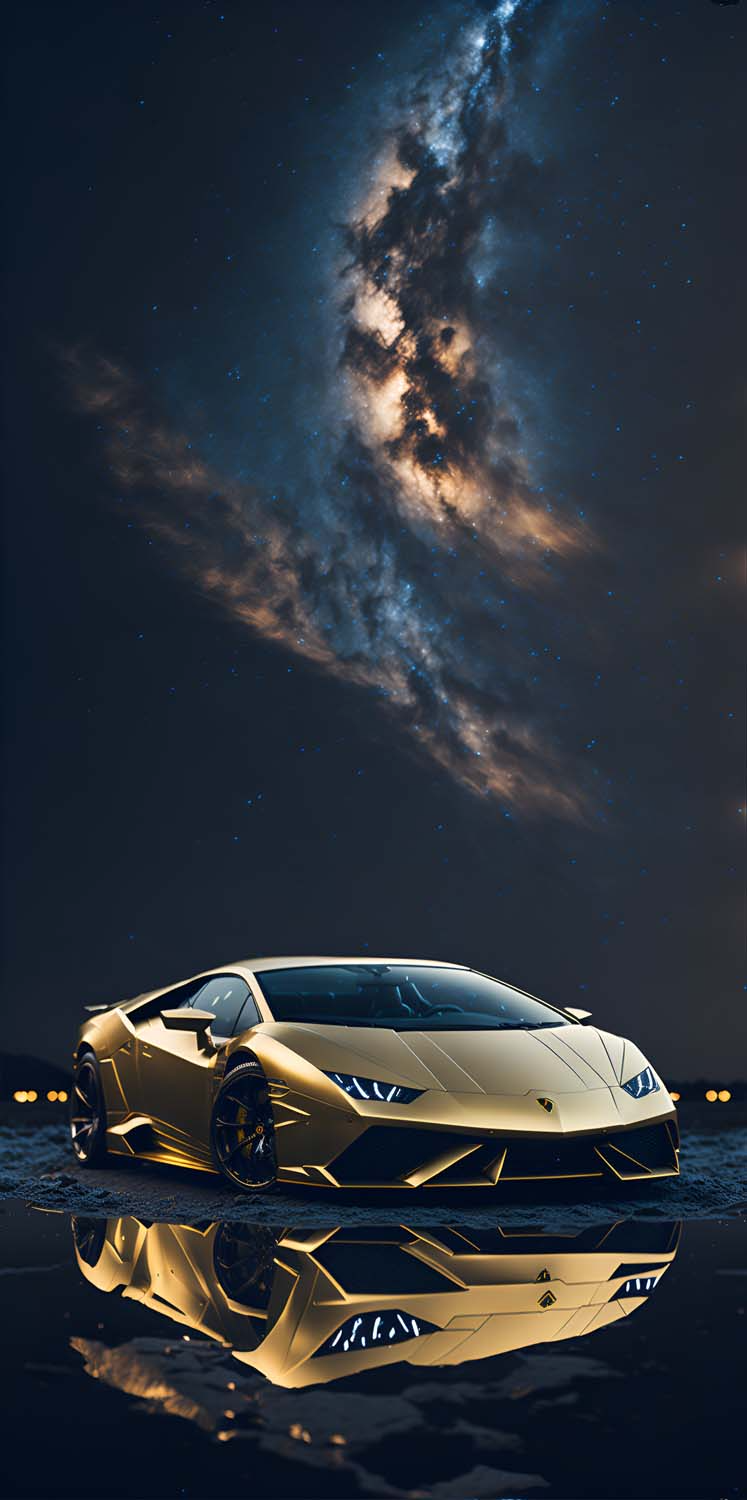 Gold Lamborghini Wallpaper Download | MOONAZ