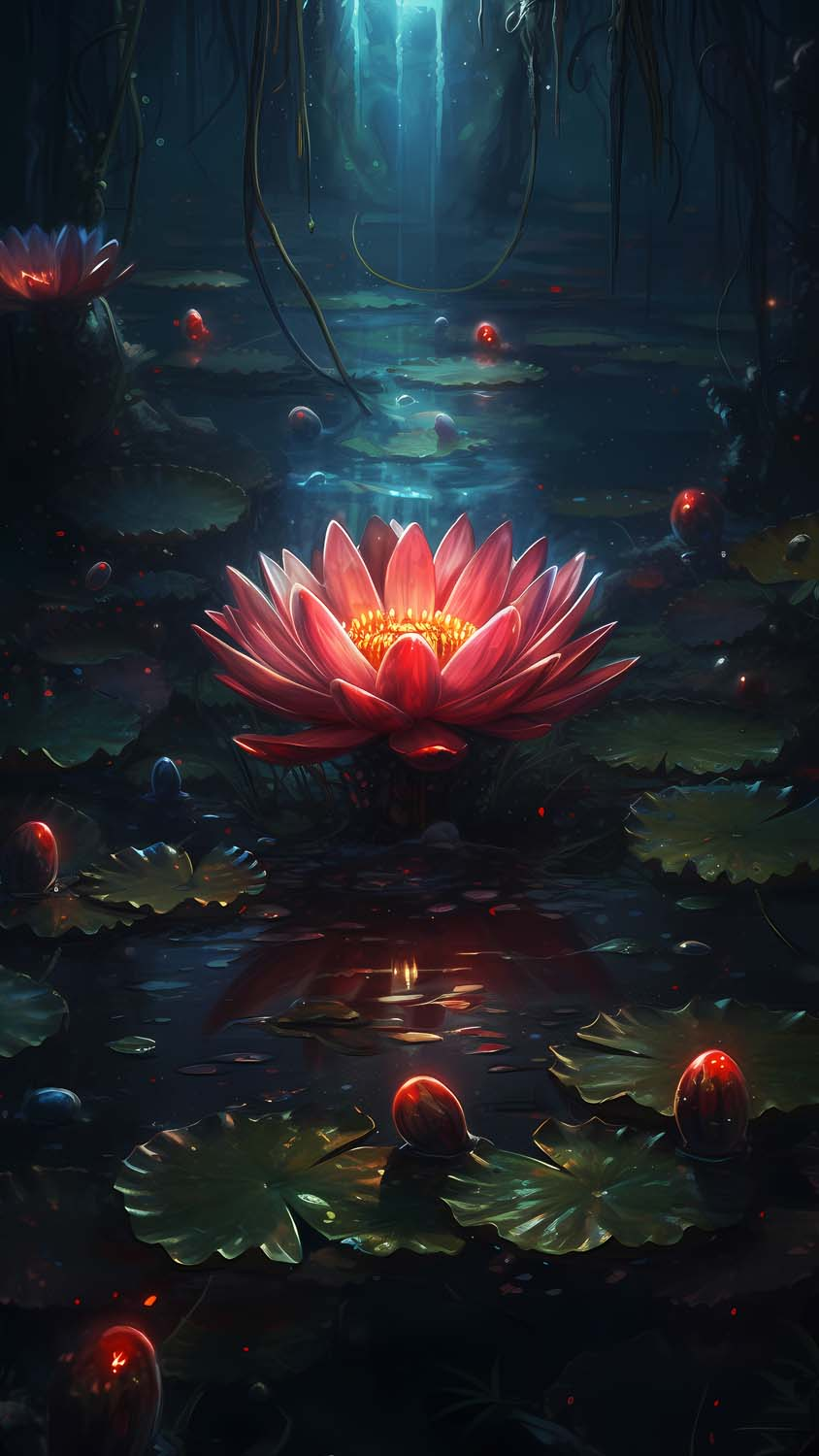 Beautiful lotus flower interspersed with leaves Generative AI The most  lovely lotus wallpaper Lotus flowers represent purity and innocence Stock  Illustration  Adobe Stock