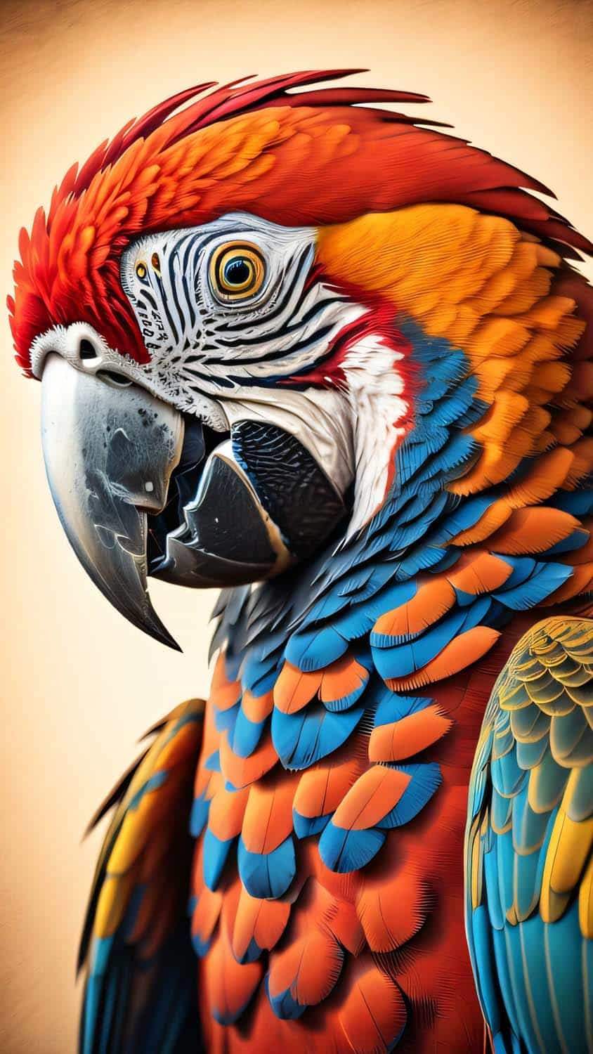 Red And Green Macaw