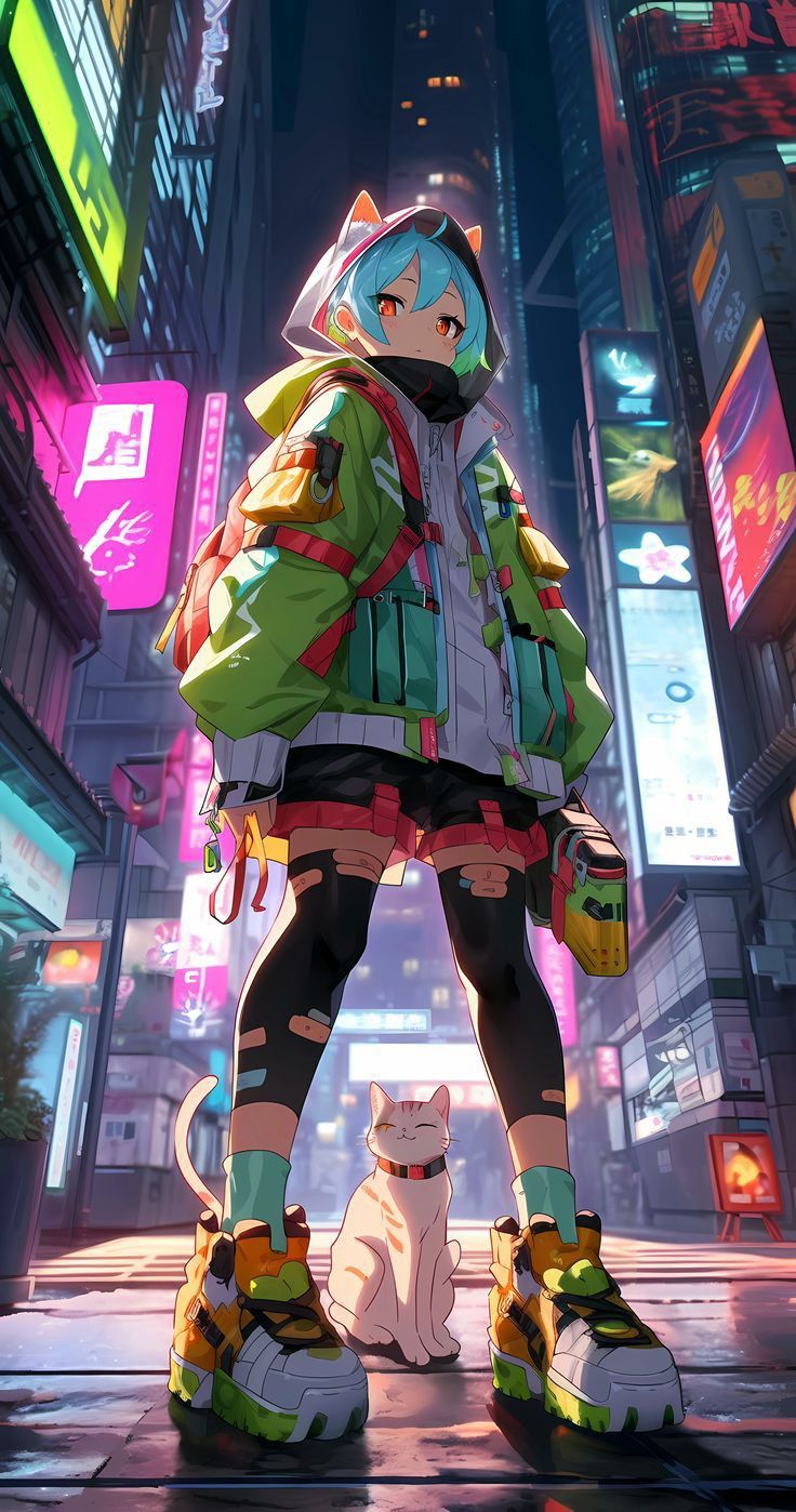 Kawaii cyberpunk girlKawaii