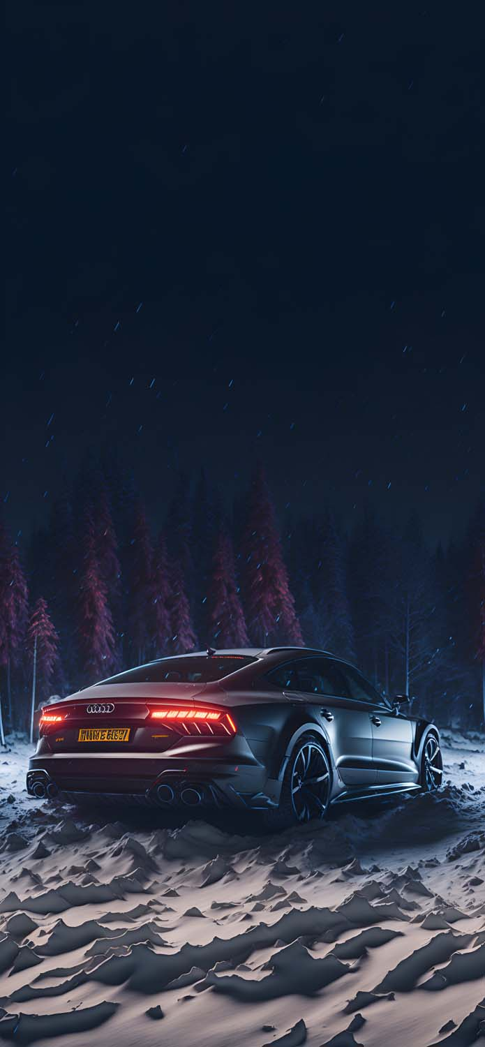 Audi In Snow IPhone Wallpaper HD 1  IPhone Wallpapers