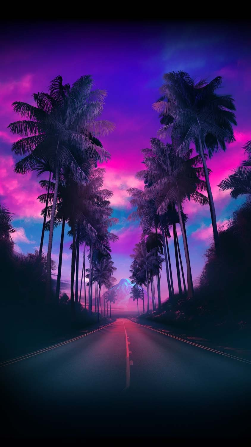 Palm Tree Road IPhone Wallpaper 4K  IPhone Wallpapers