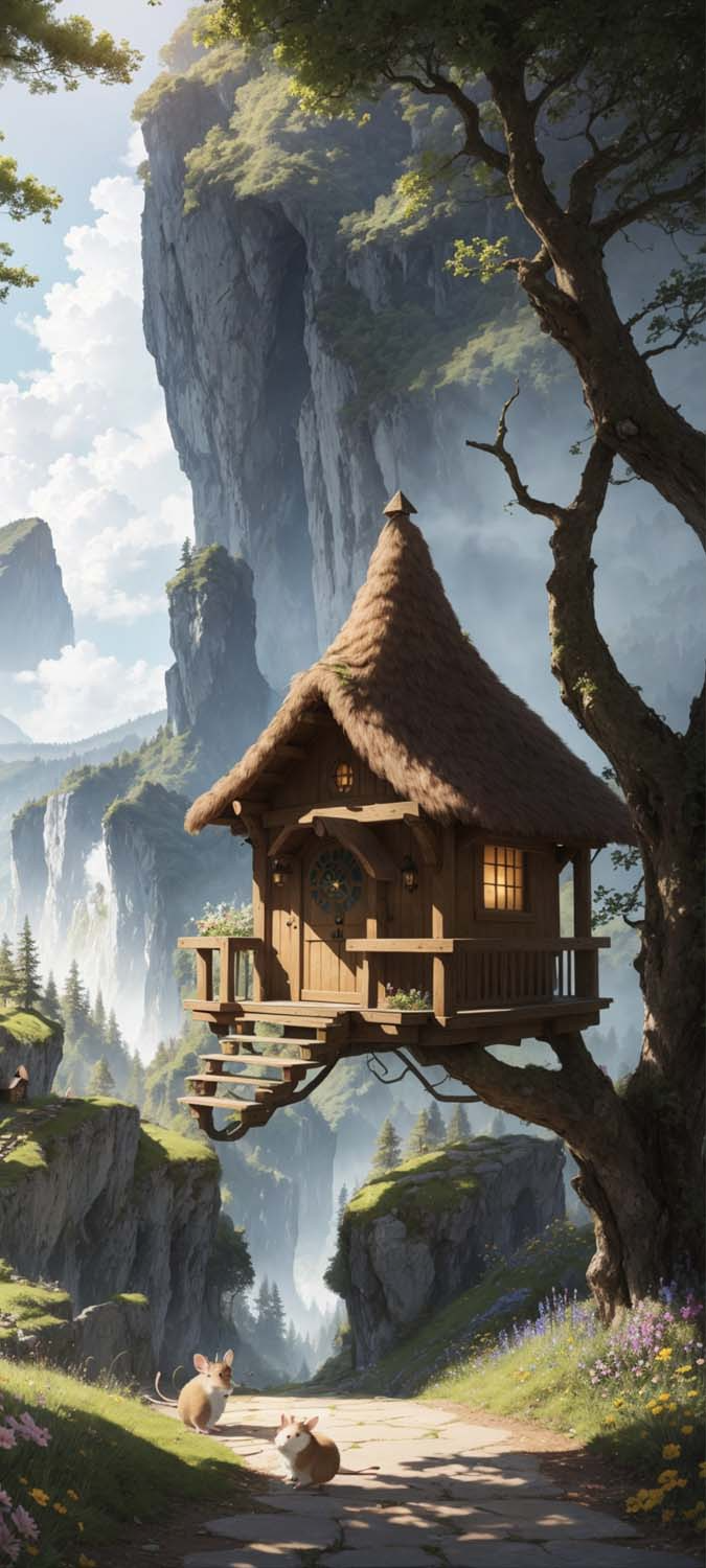 Tree House IPhone Wallpaper 4K  IPhone Wallpapers