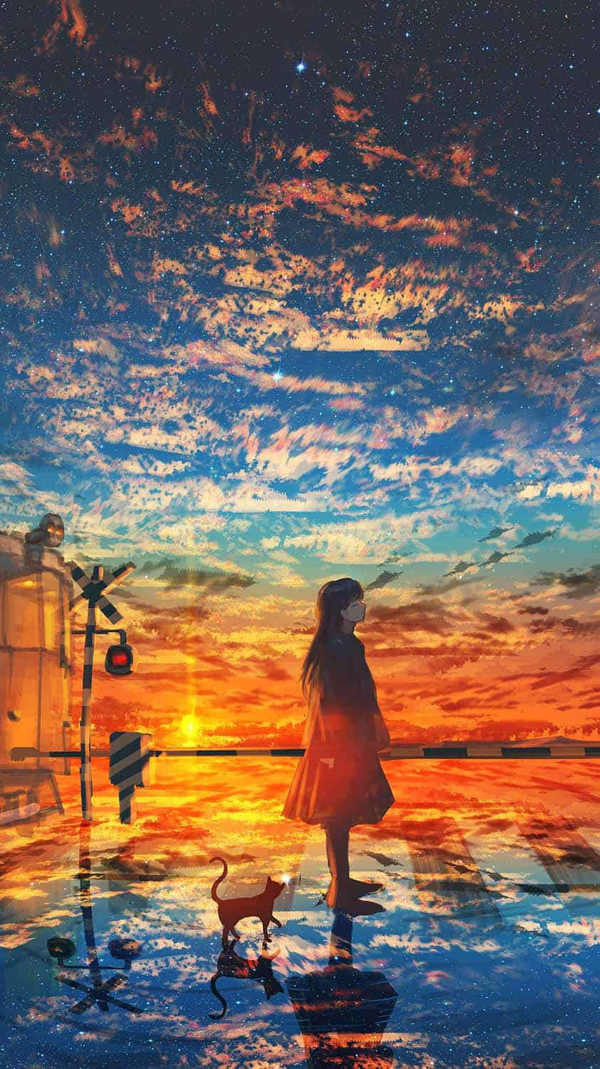 Premium AI Image  Wallpapers for iphone is about anime anime and anime  the sky is a beautiful background for iphone and android anime wallpaper anime  wallpaper wallpaper backgrounds wall