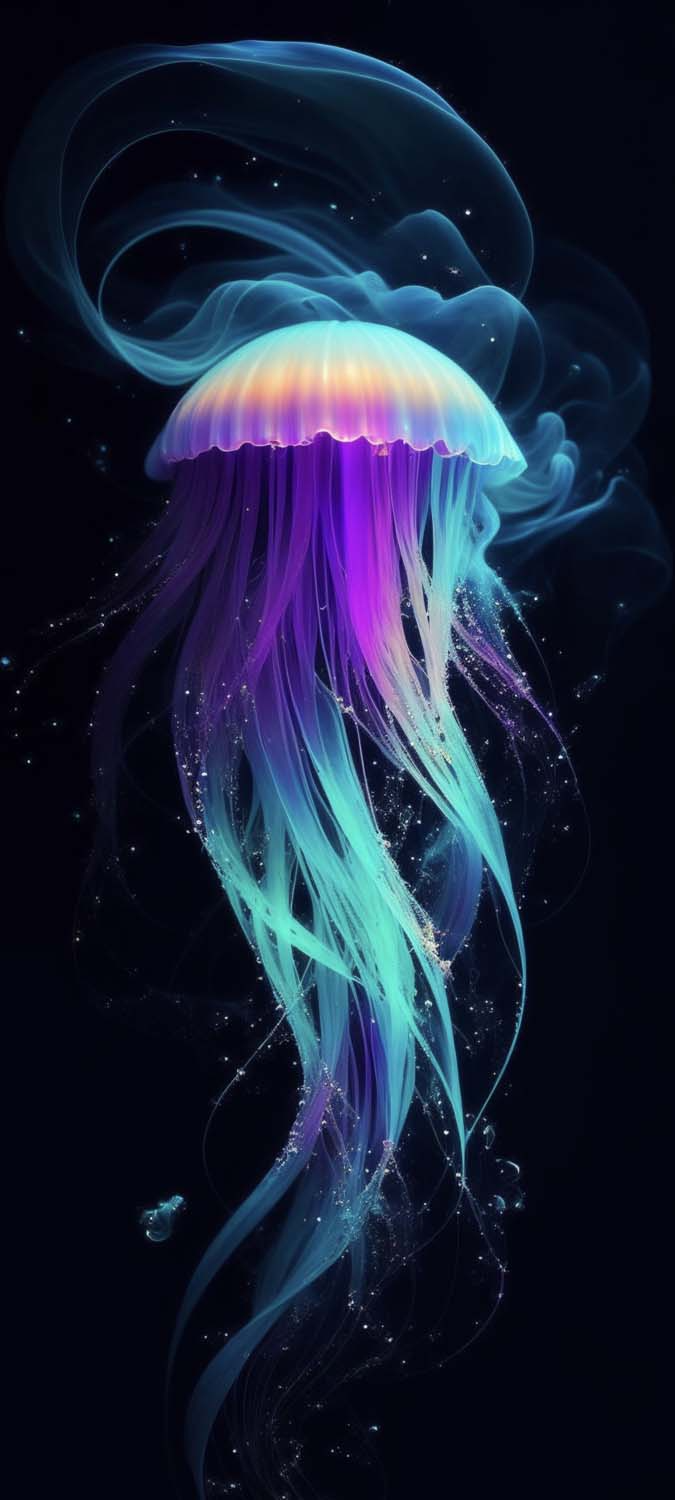 Abstract Jellyfish IPhone Wallpaper 4K  IPhone Wallpapers