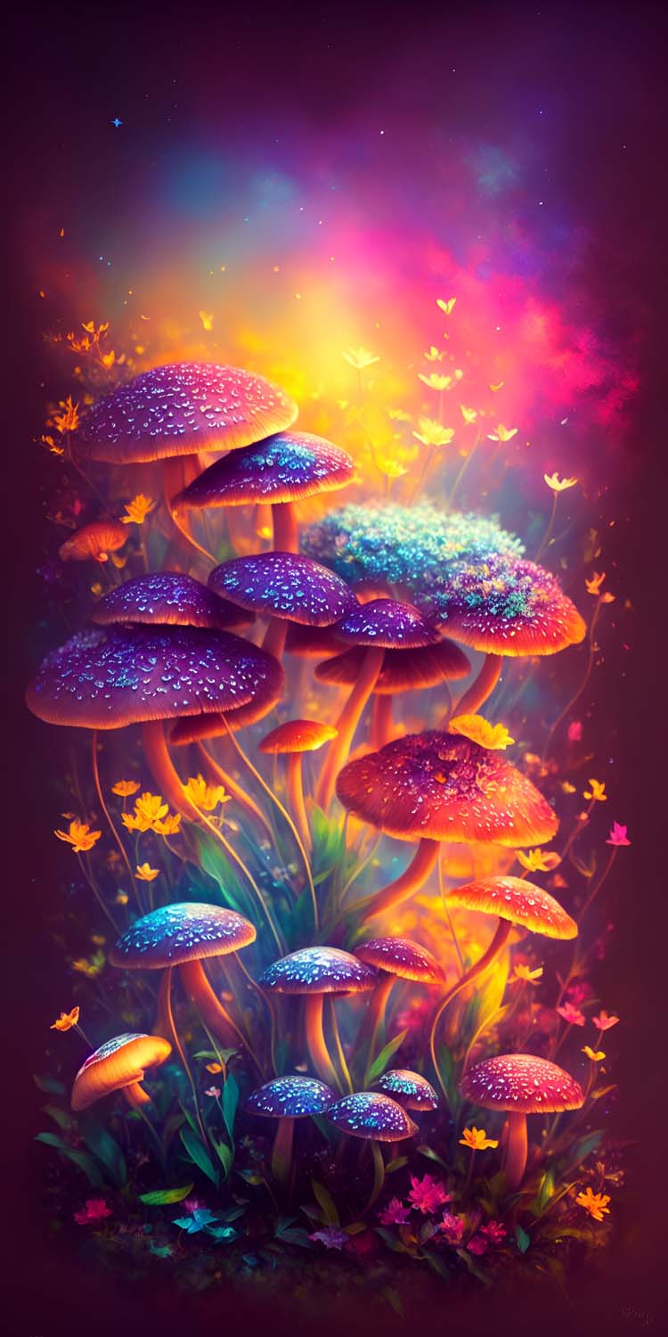 Mushroom Art iPhone Wallpaper 4K 1  iPhone Wallpapers