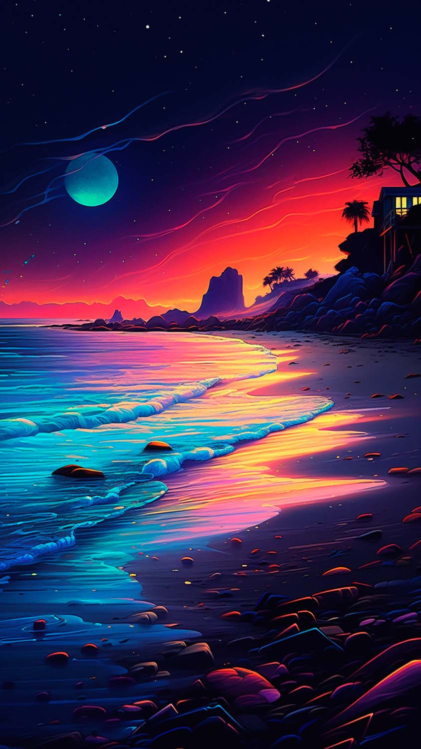 Night Beach IPhone Wallpaper 4K IPhone Wallpapers Wallpaper Download 