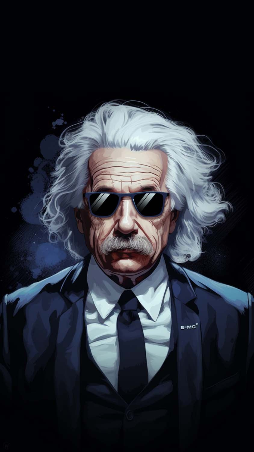 Albert Einstein Wallpaper  Coliseu Geek