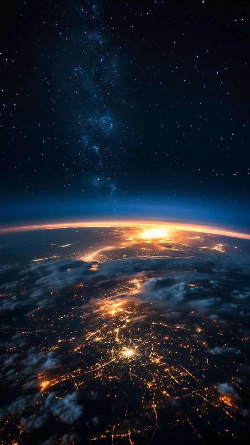 City Lights from Space iPhone Wallpaper 4K  iPhone Wallpapers