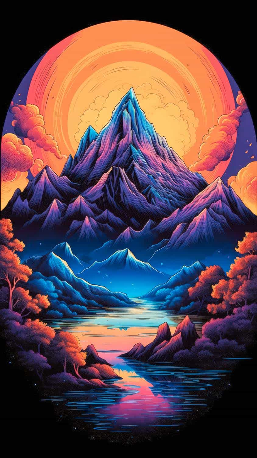The Mountains Art iPhone Wallpaper 4K  iPhone Wallpapers