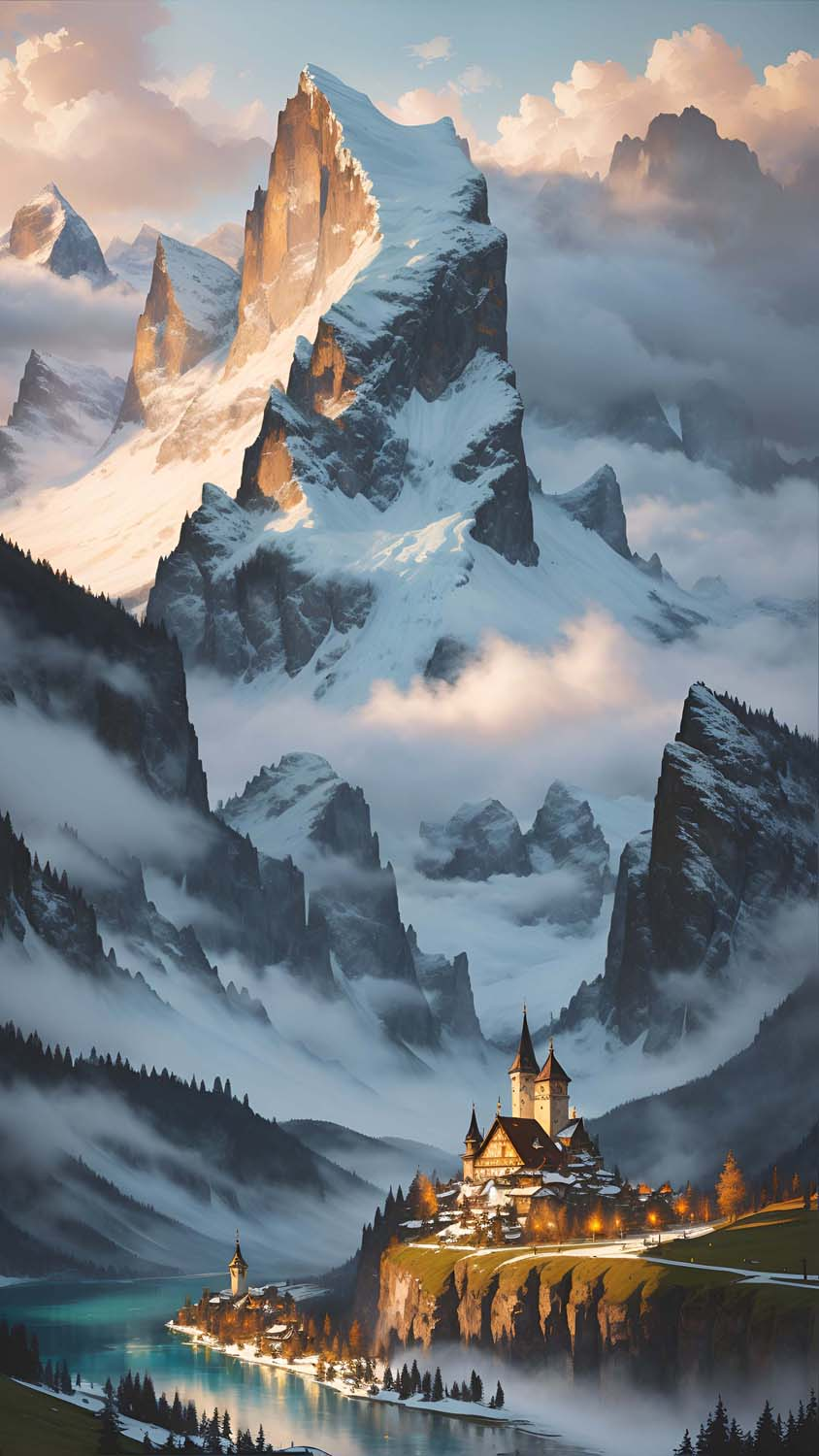 326473 Digital Art Fantasy Snowing Scenery Landscape 4k  Rare Gallery  HD Wallpapers