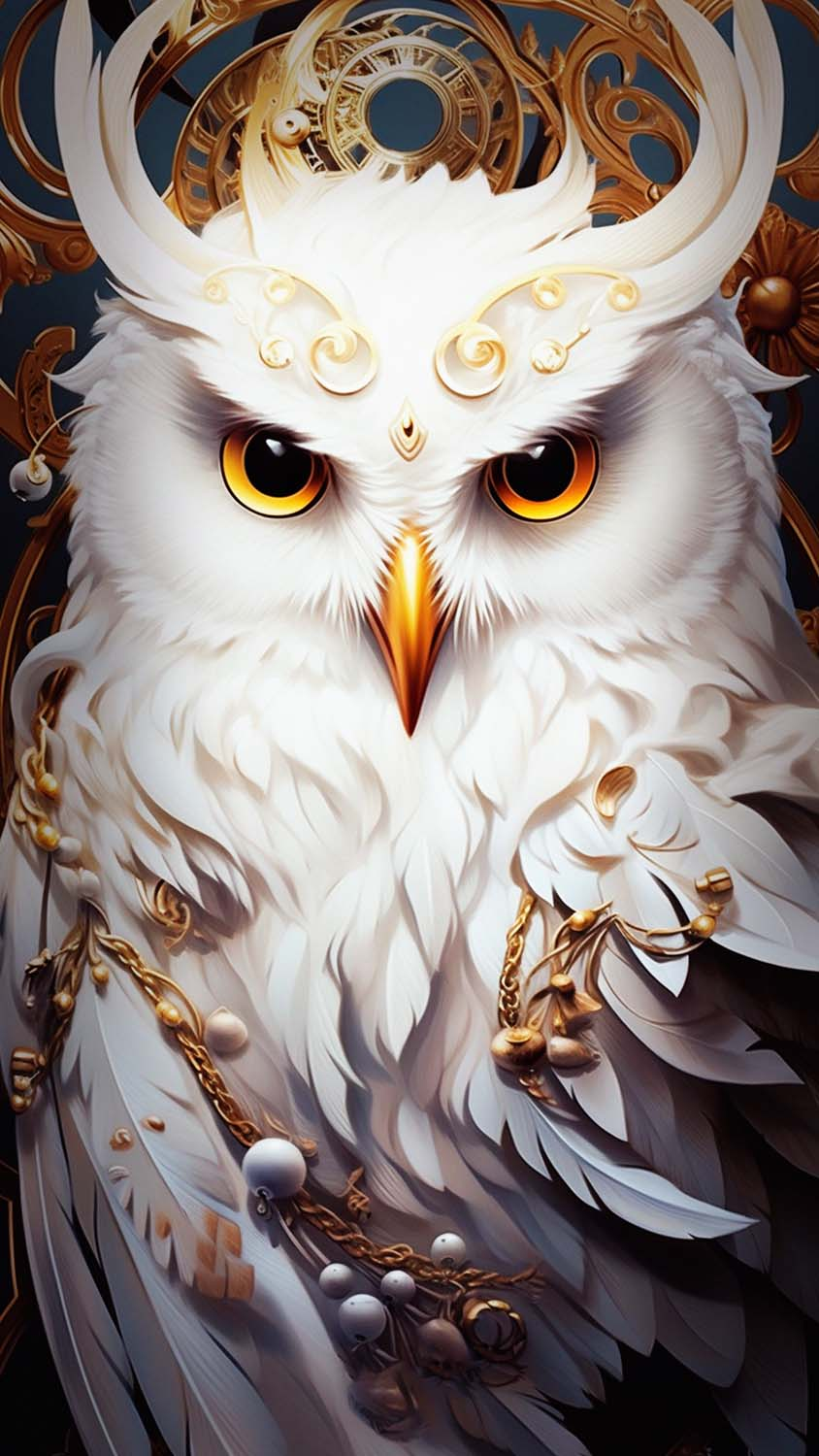 White Owl iPhone Wallpaper 4K  iPhone Wallpapers