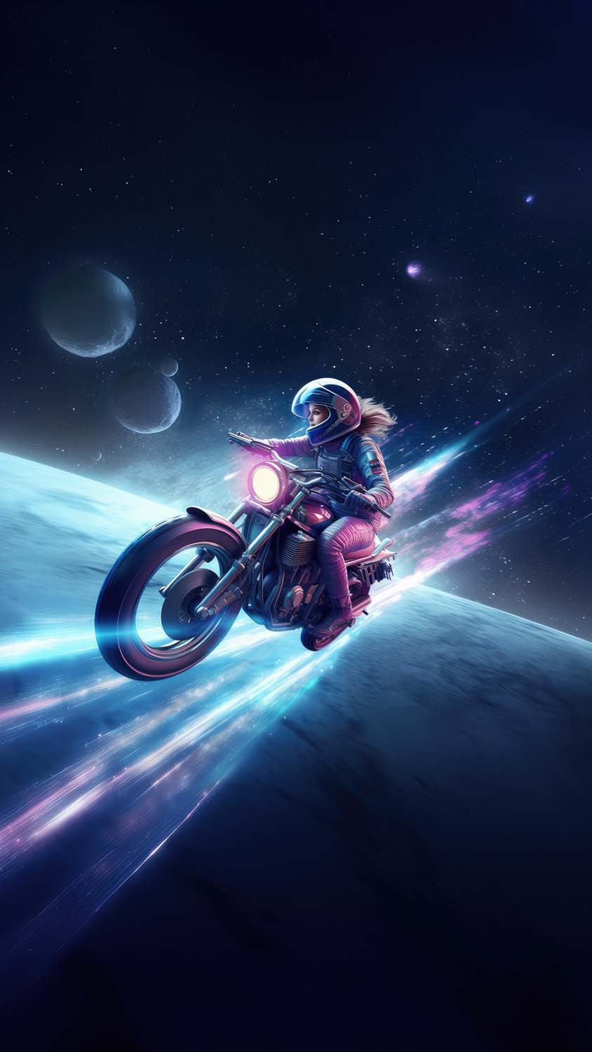 Space Rider iPhone Wallpaper 4K  iPhone Wallpapers