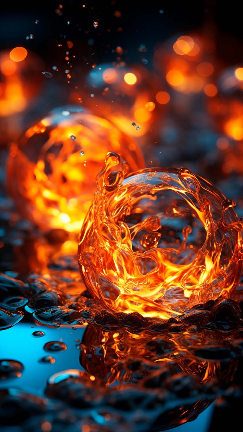 Fire Balls iPhone Wallpaper 4K  iPhone Wallpapers